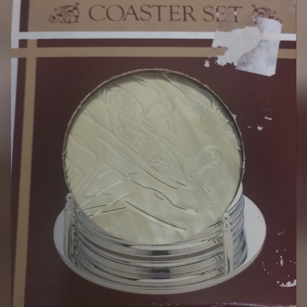 New Vintage Gold Duck Coasters